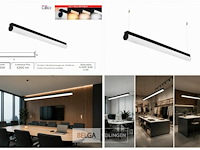 2 x led linear hanglamp 40w – 3cct instelbaar - zwart – avenue 3cct - afbeelding 6 van  6