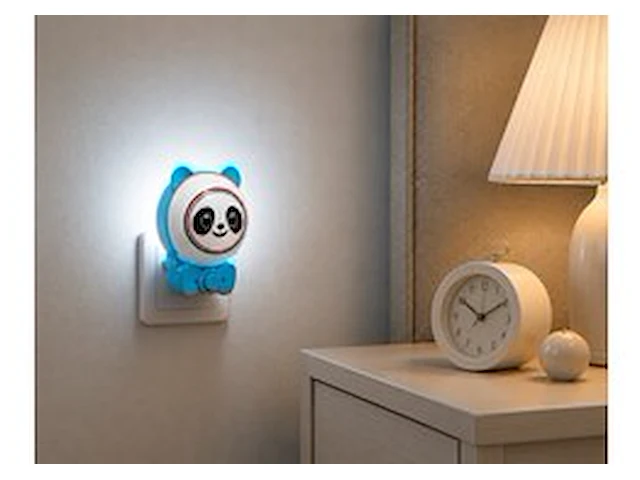 2 x led nachtlamp 1w – 2cct instelbaar - panda design – ip20 – andy 2cct - afbeelding 1 van  6
