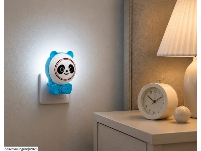 2 x led nachtlamp 1w – 2cct instelbaar - panda design – ip20 – andy 2cct - afbeelding 2 van  6
