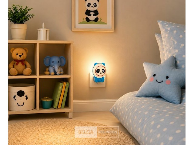 2 x led nachtlamp 1w – 2cct instelbaar - panda design – ip20 – andy 2cct - afbeelding 4 van  6
