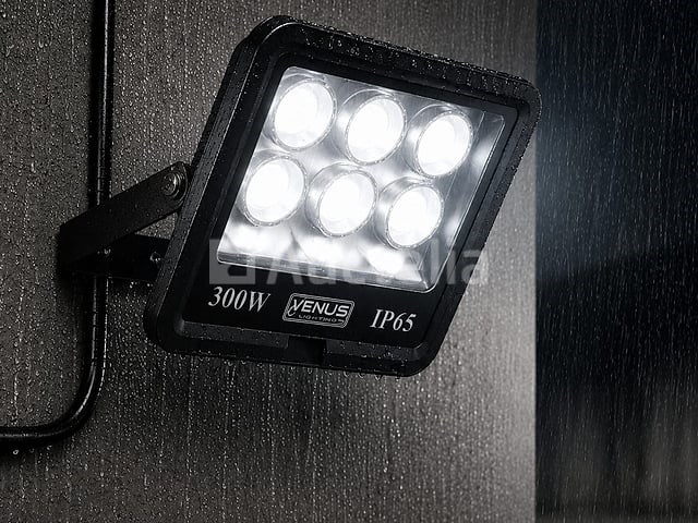 2 x led schijnwerper 300w – 6500k koud wit – ip65 – eyes-300 - afbeelding 1 van  5