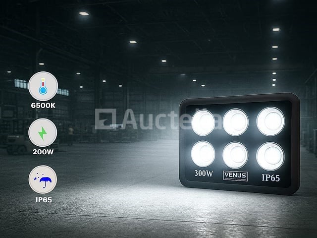 2 x led schijnwerper 300w – 6500k koud wit – ip65 – eyes-300 - afbeelding 2 van  5