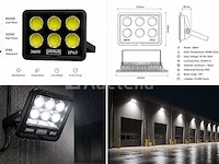 2 x led schijnwerper 300w – 6500k koud wit – ip65 – eyes-300 - afbeelding 4 van  5