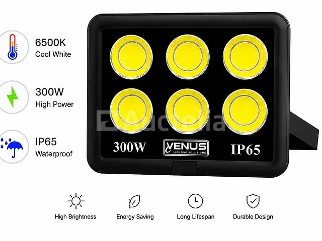 2 x led schijnwerper 300w – 6500k koud wit – ip65 – eyes-300 - afbeelding 5 van  5
