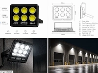 2 x led schijnwerper 300w – 6500k koud wit – ip65 – eyes-300 - afbeelding 6 van  6