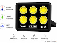 2 x led schijnwerper 300w – 6500k koud wit – ip65 – eyes-300 - afbeelding 2 van  5
