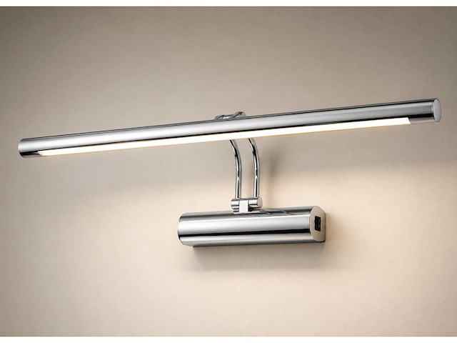 2 x led spiegel / schilderijlamp 12w – 4200k neutraal wit - chroom – ip45 – anka-12 - afbeelding 2 van  5