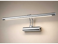 2 x led spiegel / schilderijlamp 12w – 4200k neutraal wit - chroom – ip45 – anka-12 - afbeelding 2 van  5
