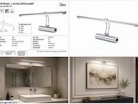 2 x led spiegel / schilderijlamp 12w – 4200k neutraal wit - chroom – ip45 – anka-12 - afbeelding 6 van  6