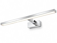 2 x led spiegel / schilderijlamp 12w – 4200k neutraal wit - chroom – ip45 – leylek-12 - afbeelding 4 van  5