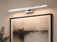 2 x led spiegel / schilderijlamp 12w – 4200k neutraal wit - chroom – ip45 – leylek-12 - afbeelding 5 van  5