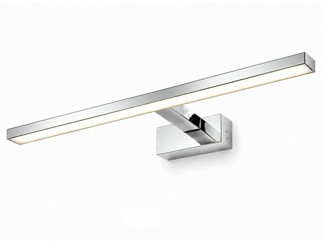 2 x led spiegel / schilderijlamp 12w – 4200k neutraal wit - chroom – ip45 – leylek-12 - afbeelding 3 van  6