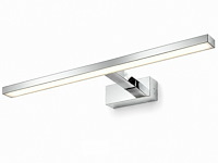 2 x led spiegel / schilderijlamp 12w – 4200k neutraal wit - chroom – ip45 – leylek-12 - afbeelding 3 van  6