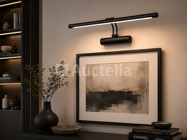 2 x led spiegel / schilderijlamp 12w – 4200k neutraal wit - zwart – ip45 – anka-12 - afbeelding 5 van  5