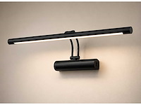 2 x led spiegel / schilderijlamp 12w – 4200k neutraal wit - zwart – ip45 – anka-12 - afbeelding 5 van  5