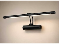 2 x led spiegel / schilderijlamp 12w – 4200k neutraal wit - zwart – ip45 – anka-12 - afbeelding 2 van  5