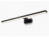 2 x led spiegel / schilderijlamp 12w – 4200k neutraal wit - zwart – ip45 – leylek-12 - afbeelding 2 van  5