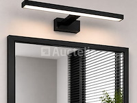 2 x led spiegel / schilderijlamp 12w – 4200k neutraal wit - zwart – ip45 – leylek-12 - afbeelding 1 van  5