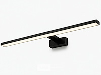 2 x led spiegel / schilderijlamp 12w – 4200k neutraal wit - zwart – ip45 – leylek-12 - afbeelding 3 van  6