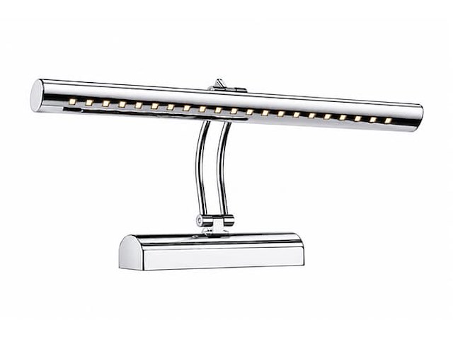2 x led spiegel / schilderijlamp 4w – 4200k neutraal wit - chroom – ip45 – flamingo-4 - afbeelding 1 van  5
