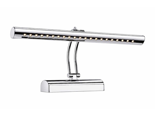 2 x led spiegel / schilderijlamp 4w – 4200k neutraal wit - chroom – ip45 – flamingo-4 - afbeelding 2 van  5
