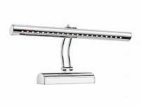 2 x led spiegel / schilderijlamp 4w – 4200k neutraal wit - chroom – ip45 – flamingo-4 - afbeelding 2 van  5