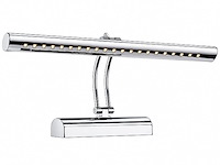2 x led spiegel / schilderijlamp 6w – 4200k neutraal wit - chroom – ip45 – flamingo-6 - afbeelding 3 van  5