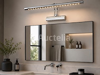 2 x led spiegel / schilderijlamp 6w – 4200k neutraal wit - chroom – ip45 – flamingo-6 - afbeelding 4 van  5