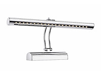 2 x led spiegel / schilderijlamp 6w – 4200k neutraal wit - chroom – ip45 – flamingo-6 - afbeelding 2 van  5