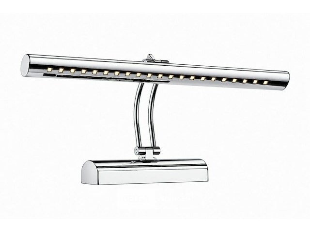 2 x led spiegel / schilderijlamp 6w – 4200k neutraal wit - chroom – ip45 – flamingo-6 - afbeelding 3 van  6