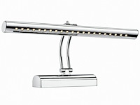 2 x led spiegel / schilderijlamp 6w – 4200k neutraal wit - chroom – ip45 – flamingo-6 - afbeelding 3 van  6