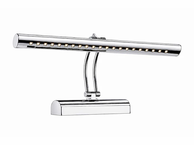2 x led spiegel / schilderijlamp 6w – 4200k neutraal wit - chroom – ip45 – flamingo-6 - afbeelding 2 van  5