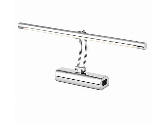 2 x led spiegel / schilderijlamp 8w – 4200k neutraal wit - chroom – ip45 – anka-8 - afbeelding 2 van  5