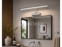 2 x led spiegel / schilderijlamp 8w – 4200k neutraal wit - chroom – ip45 – anka-8 - afbeelding 4 van  5