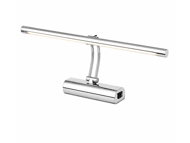 2 x led spiegel / schilderijlamp 8w – 4200k neutraal wit - chroom – ip45 – anka-8 - afbeelding 2 van  5