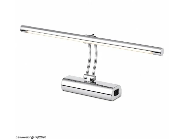 2 x led spiegel / schilderijlamp 8w – 4200k neutraal wit - chroom – ip45 – anka-8 - afbeelding 3 van  6