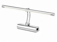 2 x led spiegel / schilderijlamp 8w – 4200k neutraal wit - chroom – ip45 – anka-8 - afbeelding 3 van  6