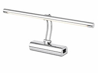 2 x led spiegel / schilderijlamp 8w – 4200k neutraal wit - chroom – ip45 – anka-8 - afbeelding 2 van  5