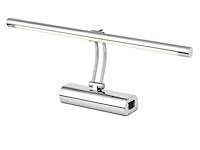 2 x led spiegel / schilderijlamp 8w – 4200k neutraal wit - chroom – ip45 – anka-8 - afbeelding 2 van  5