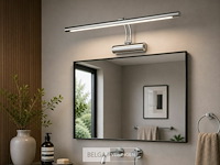 2 x led spiegel / schilderijlamp 8w – 4200k neutraal wit - chroom – ip45 – anka-8 - afbeelding 2 van  6