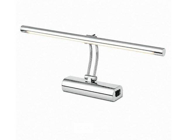 2 x led spiegel / schilderijlamp 8w – 4200k neutraal wit - chroom – ip45 – anka-8 - afbeelding 3 van  6