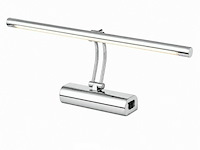 2 x led spiegel / schilderijlamp 8w – 4200k neutraal wit - chroom – ip45 – anka-8 - afbeelding 3 van  6