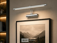 2 x led spiegel / schilderijlamp 8w – 4200k neutraal wit - chroom – ip45 – anka-8 - afbeelding 4 van  6
