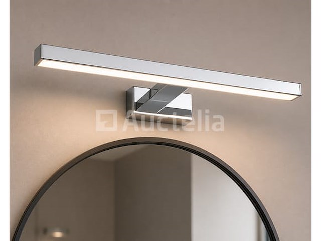 2 x led spiegel / schilderijlamp 8w – 4200k neutraal wit - chroom – ip45 – leylek-8 - afbeelding 5 van  5