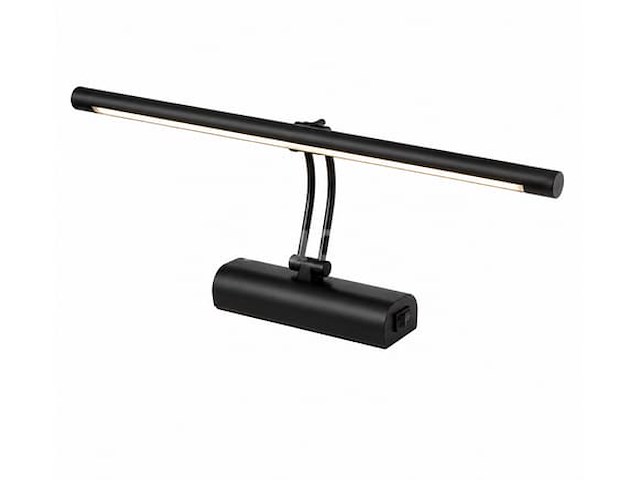 2 x led spiegel / schilderijlamp 8w – 4200k neutraal wit - zwart – ip45 – anka-8 - afbeelding 2 van  5