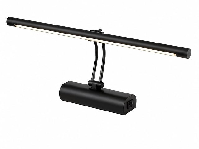 2 x led spiegel / schilderijlamp 8w – 4200k neutraal wit - zwart – ip45 – anka-8 - afbeelding 1 van  5