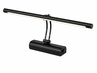 2 x led spiegel / schilderijlamp 8w – 4200k neutraal wit - zwart – ip45 – anka-8 - afbeelding 1 van  5