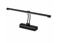 2 x led spiegel / schilderijlamp 8w – 4200k neutraal wit - zwart – ip45 – anka-8 - afbeelding 2 van  5