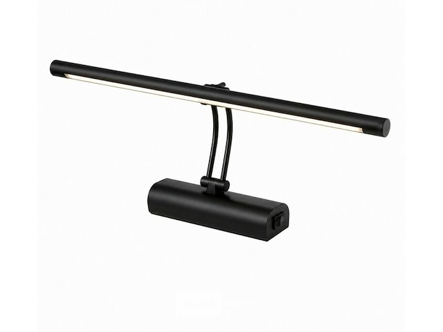 2 x led spiegel / schilderijlamp 8w – 4200k neutraal wit - zwart – ip45 – anka-8 - afbeelding 3 van  6