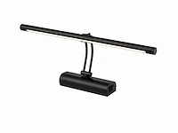 2 x led spiegel / schilderijlamp 8w – 4200k neutraal wit - zwart – ip45 – anka-8 - afbeelding 2 van  5